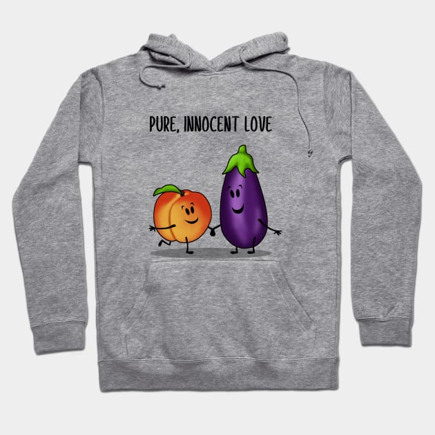 Eggplant and Peach Hoodie by Godsibi